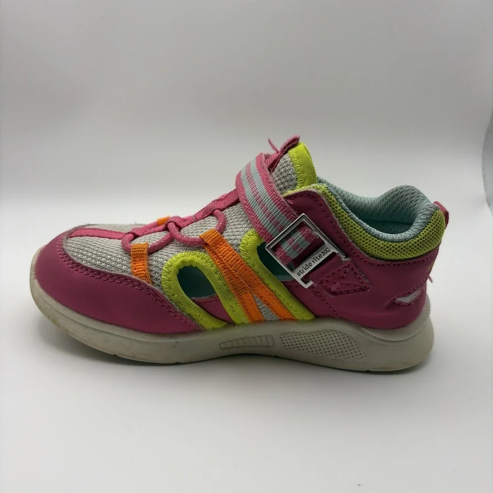 Stride Rite 360 Brinley Sneaker Sandals Toddler Girls 8M Pink/yellow/orange